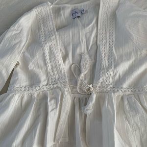Princess Polly tie long sleeve crop top